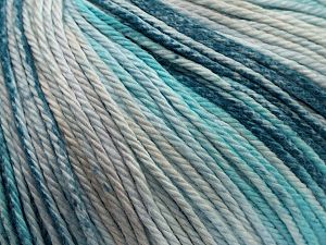Fiber Content 100% Cotton, Turquoise Shades, Brand Ice Yarns, Beige, fnt2-70935