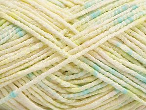 Composition 50% Acrylique, 37% Polyester, 13% Laine, Brand Ice Yarns, Green Shades, Cream, fnt2-71105