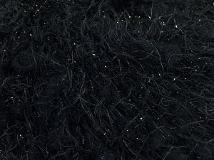 Contenido de fibra 88% Micro fibra, 12% Metálicos Lurex, Brand Ice Yarns, Black, fnt2-71118