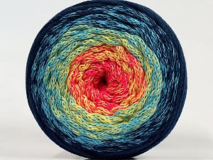 Please be advised that yarns are made of recycled cotton, and dye lot differences occur. Fiber Content 100% Cotton, Yellow, Turquoise, Pink, Navy, Brand Ice Yarns, fnt2-71153