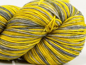 Please note that this is a hand-dyed yarn. Colors in different lots may vary because of the charateristics of the yarn. Also see the package photos for the colorway in full; as skein photos may not show all colors. Composition 75% Superwash Merino Wool, 25% Polyamide, Yellow Shades, Brand Ice Yarns, Grey Shades, fnt2-71171 