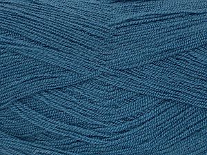 Very thin yarn. It is spinned as two threads. So you will knit as two threads. Yardage information is for only one strand. Composition 100% Acrylique, Indigo Blue, Brand Ice Yarns, fnt2-71800