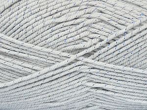 Contenido de fibra 95% Acrílico, 5% Metálicos Lurex, Light Grey, Brand Ice Yarns, fnt2-71918