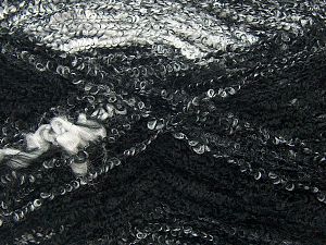 Composition 75% Acrylique, 15% Nylon, 10% Laine, Brand Ice Yarns, Grey, Black, fnt2-72041