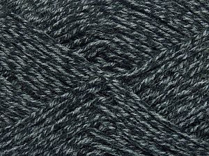 Fiber Content 100% Acrylic, Brand Ice Yarns, Grey, Black, fnt2-72053