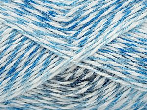 Fiber Content 100% Acrylic, White, Brand Ice Yarns, Grey, Blue Shades, fnt2-72588