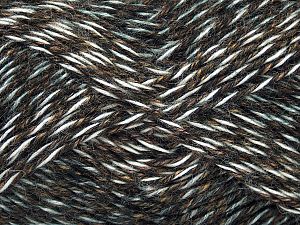 Fiber Content 75% Acrylic, 25% Wool, White, Brand Ice Yarns, Copper, Black, fnt2-72633