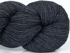 Please note that this is a hand-dyed yarn. Colors in different lots may vary because of the charateristics of the yarn. Machine Wash, Gentle Cycle, Cold Water, Do not Tumble Dry, Dry Flat, Do not Use Softeners. Fiber Content 80% Superwash Merino Wool, 20% Silk, Brand Ice Yarns, Anthracite Black, fnt2-72693