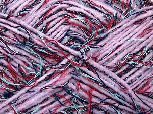 Fiber Content 50% Acrylic, 40% Polyamide, 10% Wool, Turquoise, Red, Navy, Light Lilac, Brand Ice Yarns, fnt2-72868