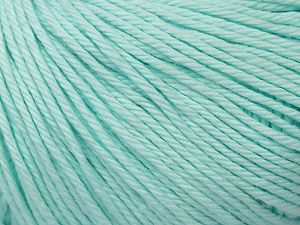 Baby cotton is a 100% premium giza cotton yarn exclusively made as a baby yarn. It is anti-bacterial and machine washable! Fiber Content 100% Giza Cotton, Light Turquoise, Brand Ice Yarns, fnt2-72891