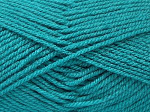 Fiber Content 90% Acrylic, 10% Wool, Turquoise Green, Brand Ice Yarns, fnt2-73015