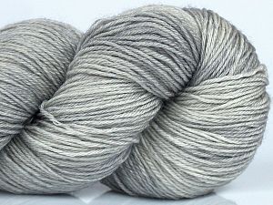 Please note that this is a hand-dyed yarn. Colors in different lots may vary because of the charateristics of the yarn. Machine Wash, Gentle Cycle, Cold Water, Do not Tumble Dry, Dry Flat, Do not Use Softeners. Fiber Content 80% Superwash Merino Wool, 20% Silk, Brand Ice Yarns, Grey Melange, fnt2-73487