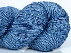 Please note that this is a hand-dyed yarn. Colors in different lots may vary because of the charateristics of the yarn. Machine Wash, Gentle Cycle, Cold Water, Do not Tumble Dry, Dry Flat, Do not Use Softeners. Fiber Content 80% Superwash Merino Wool, 20% Silk, Sky Blue, Brand Ice Yarns, fnt2-73497