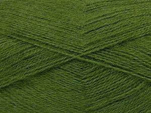 Fiber Content 75% Premium Acrylic, 15% Wool, 10% Mohair, Jungle Green, Brand Ice Yarns, fnt2-73636