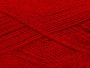 Fiber Content 75% Premium Acrylic, 15% Wool, 10% Mohair, Red, Brand Ice Yarns, fnt2-73638