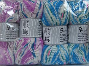 Baby Wool Design Yarns İçerik 75% Akrilik, 25% Yün, Multicolor, Brand Ice Yarns, fnt2-73742