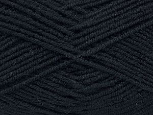 Fiber Content 75% Acrylic, 25% Wool, Brand Ice Yarns, Black, fnt2-73785