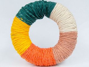 Machine Washable and Dryable Composition 100% Acrylique, Yellow, Salmon, Brand Ice Yarns, Green, Cream, Camel, fnt2-73925