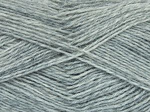 Machine Washable. Fiber Content 75% Superwash Wool, 25% Polyamide, Light Grey, Brand Ice Yarns, fnt2-73982