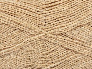 Fiber Content 75% Superwash Wool, 25% Polyamide, Brand Ice Yarns, Dark Cream, fnt2-74020