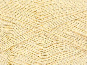 Machine Washable. Fiber Content 48% Cotton, 39% Superwash Wool, 13% Polyamide, Yellow, White, Brand Ice Yarns, fnt2-74039