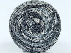 Machine Washable. Fiber Content 35% Superwash Wool, 30% Bamboo, 25% Polyamide, 10% Silk, Brand Ice Yarns, Grey Shades, fnt2-74171