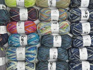 Colorway Sock Yarns Machine washable In this list; you see most recent 50 mixed lots. <br> To see all <a href=&/mixed_lots/o/4#list&>CLICK HERE</a> (Old ones have much better deals)<hr> Fiber Content 75% Superwash Wool, 25% Polyamide, Brand Ice Yarns, fnt2-74191