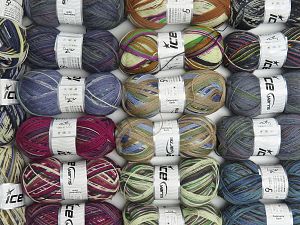 Colorway Sock Yarns Machine washable In this list; you see most recent 50 mixed lots. <br> To see all <a href=&/mixed_lots/o/4#list&>CLICK HERE</a> (Old ones have much better deals)<hr> Fiber Content 75% Superwash Wool, 25% Polyamide, Brand Ice Yarns, fnt2-74192