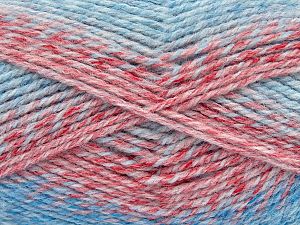 Composition 100% Acrylique, White, Red, Brand Ice Yarns, Blue, fnt2-74441