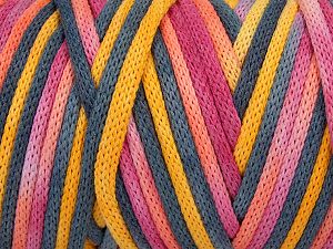 Please be advised that yarns are made of recycled cotton, and dye lot differences occur. Fiber Content 60% Cotton, 40% Viscose, Yellow, Pink, Orange, Light Grey, Brand Ice Yarns, fnt2-74578