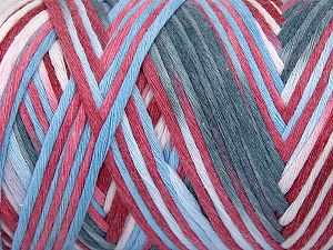 Please be advised that yarns are made of recycled cotton, and dye lot differences occur. Fiber Content 80% Cotton, 20% Polyamide, Red, Pink Shades, Light Blue, Brand Ice Yarns, Grey, fnt2-74643 