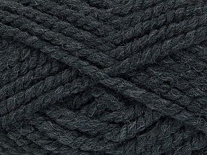 Fiber Content 50% Acrylic, 50% Wool, Brand Ice Yarns, Anthracite Black, fnt2-74771 