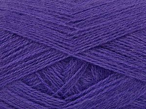Fiber Content 75% Premium Acrylic, 15% Wool, 10% Mohair, Purple, Brand Ice Yarns, fnt2-74780