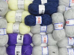 Mohair Types Ignore the labels on the products as shown in the photos. Correct description of the items are in their names. In this list; you see most recent 50 mixed lots. <br> To see all <a href=&/mixed_lots/o/4#list&>CLICK HERE</a> (Old ones have much better deals)<hr> Fiber Content 75% Premium Acrylic, 15% Wool, 10% Mohair, Brand Ice Yarns, fnt2-74788