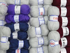 Mohair Types Ignore the labels on the products as shown in the photos. Correct description of the items are in their names. In this list; you see most recent 50 mixed lots. <br> To see all <a href=&/mixed_lots/o/4#list&>CLICK HERE</a> (Old ones have much better deals)<hr> Fiber Content 75% Premium Acrylic, 15% Wool, 10% Mohair, Brand Ice Yarns, fnt2-74789