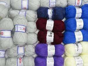 Mohair Types Ignore the labels on the products as shown in the photos. Correct description of the items are in their names. In this list; you see most recent 50 mixed lots. <br> To see all <a href=&amp/mixed_lots/o/4#list&amp>CLICK HERE</a> (Old ones have much better deals)<hr> Vezelgehalte 75% Premium acryl, 15% Wol, 10% Mohair, Brand Ice Yarns, fnt2-74790 