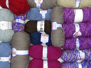 Acrylic Types In this list; you see most recent 50 mixed lots. <br> To see all <a href=&/mixed_lots/o/4#list&>CLICK HERE</a> (Old ones have much better deals)<hr> Fiber Content 100% Acrylic, Brand Ice Yarns, fnt2-75331