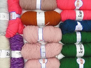 Acrylic Types In this list; you see most recent 50 mixed lots. <br> To see all <a href=&/mixed_lots/o/4#list&>CLICK HERE</a> (Old ones have much better deals)<hr> Fiber Content 100% Acrylic, Brand Ice Yarns, fnt2-75342
