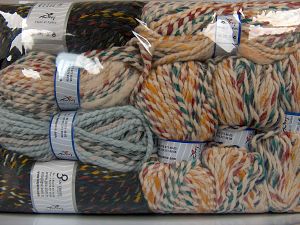 Self Striping Yarns In this list; you see most recent 50 mixed lots. <br> To see all <a href=&/mixed_lots/o/4#list&>CLICK HERE</a> (Old ones have much better deals)<hr> Fiber Content 90% Acrylic, 10% Wool, Brand Ice Yarns, fnt2-75385