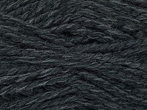 Fiber Content 50% Acrylic, 40% Wool, 10% Mohair, Brand Ice Yarns, Anthracite Black, fnt2-75643