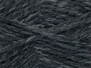 Fiber Content 50% Acrylic, 40% Wool, 10% Mohair, Brand Ice Yarns, Anthracite Black, fnt2-75644