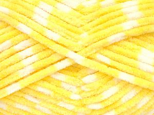 Ä°Ã§erik 100% Mikro Fiber, Yellow, White, Brand Ice Yarns, fnt2-75795 