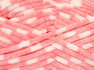 Vezelgehalte 100% Microvezel, White, Pink, Brand Ice Yarns, fnt2-75797 