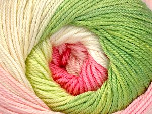 Composition 100% Acrylique, Pink Shades, Brand Ice Yarns, Green Shades, Cream, fnt2-75818