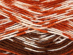 Composition 100% Acrylique, Brand Ice Yarns, Cream, Copper, Brown, fnt2-75841