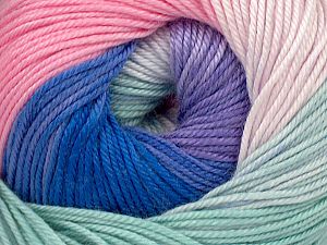 Composition 100% Acrylique Microfibre, Pink Shades, Mint Green, Lilac, Brand Ice Yarns, Blue, fnt2-75948