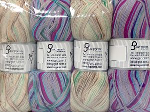 Composition 75% Superwash Wool, 25% Polyamide, Mixed Lot, Brand Ice Yarns, fnt2-76117