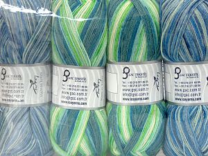 Composition 75% Superwash Wool, 25% Polyamide, Mixed Lot, Brand Ice Yarns, fnt2-76127
