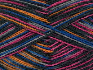 Composition 75% Superwash Wool, 25% Polyamide, Purple, Pink, Lilac, Brand Ice Yarns, Gold, Black, fnt2-76140