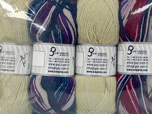 Composition 75% Superwash Wool, 25% Polyamide, Mixed Lot, Brand Ice Yarns, fnt2-76141